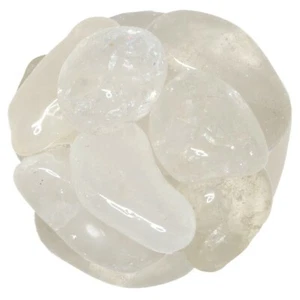 3 lbs Crystal Quartz Tumbled Stones - Grade 2 - XLarge - 1.5" to 2" Avg. - Picture 1 of 3