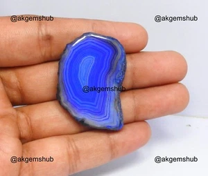 Colgante de meditación de ágata calcífica 68,00 quilates para hacer rebanada natural 38x28x6 mm - Imagen 1 de 8