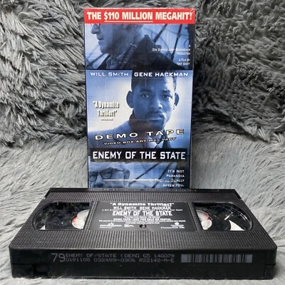 Enemy of the State VHS 1999 Promo Screener Demo Will Smith Gene Hackman Movie - Image 1 of 4