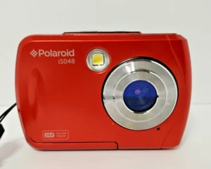 Polaroid 16MP Water Resistant Digital Camera IS048 Red Tested - No SD Card - Picture 1 of 6