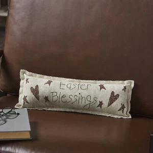 Spring In Bloom Easter Blessings Pillow 5x15 - Picture 1 of 7