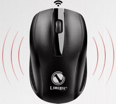 Wireless USB Mouse Q5(3D) PC Wireless Mouse Computer Laptop Battery Powered  - Image 1 of 4