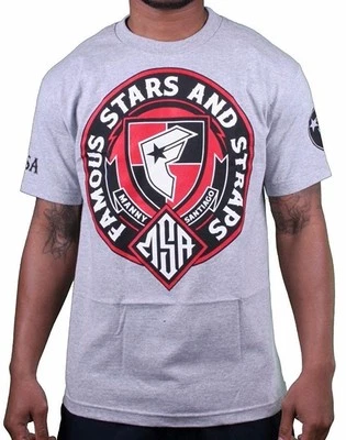 Famous Stars & Straps X Msa Honor Manny Santiago Skate Gris Camiseta Nwt - Imagen 1 de 2