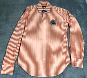 Camisa de vela Ralph Lauren a rayas rojas RLC Yachting Association RLYC talla 6 - Imagen 1 de 12