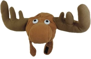 Moose Deer Hat Head Antlers Eyes Animal Cap Costume Adult sz JACOBSON Hat Funny - Picture 1 of 5