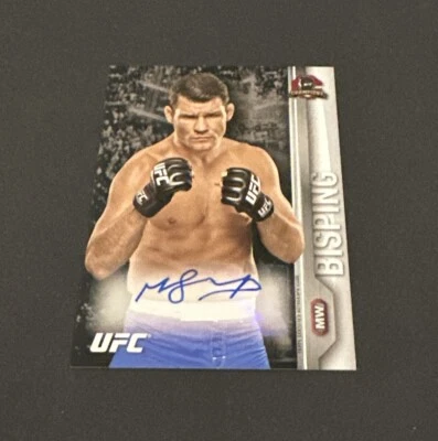 2015 TOPPS UFC CHAMPIONS “THE COUNT” MICHAEL BISPING KNOCKOUT AUTO!! - Image 1 of 4
