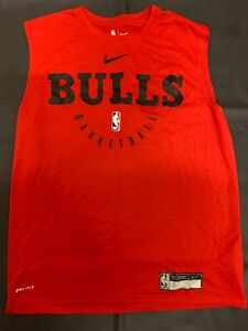 Chicago Bulls - Authentic NBA "Player Issued Warm-Up" NIKE Sleeveless Shirt_NEW!