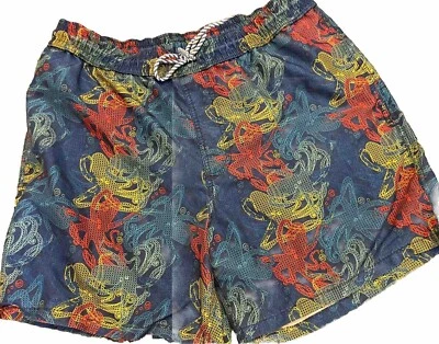 Pantalones Cortos de Natación Southern Tide Para Hombres Medianos Skipjack Pulpo Marino Azul Forrado Colorido Foto 1 de 4