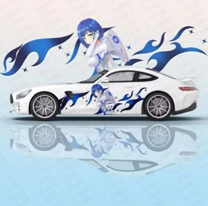 Calcomanías de coche personalizadas Itasha; calcomanías de coche inspiradas en anime; calcomanía lateral Itasha, ambos lados - Imagen 1 de 1