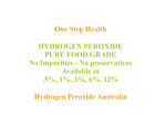 Hydrogen Peroxide 2X500ml Genuineh2o2 Undiluted Pure Food Grade + Dropper Bottle