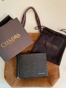 Cuadra Men's Genuine Stingray Leather Bifold Wallet NWT - Picture 1 of 7