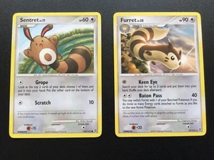 2x Antiguo Pokemon Sentret & Furret Raro Paquete de Cartas Maravillas Secretas, 2007 TCG LP/NM - Imagen 1 de 4