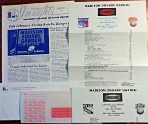 1971 MADISON SQUARE GARDEN Newsletter + Knicks & Rangers Souvenir & Ticket Order - Picture 1 of 8