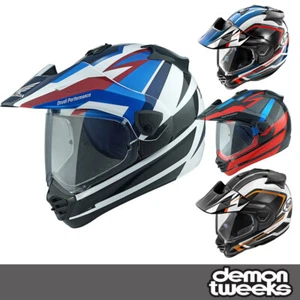 Arai Tour-X5 Graphic Dual Sport Motorcycle Helmet (ECE 22.06, 5 Year Warranty) - Picture 1 of 18