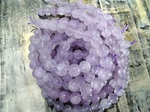 Amatista Natural 8mm Grado AB, Lila Clara, aprox 48 piezas, Envío Gratis, OZ  - Imagen 1 de 3