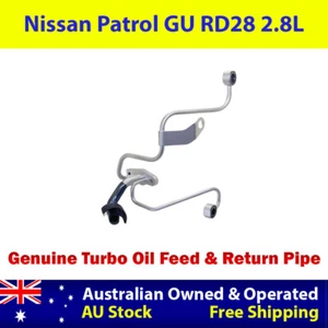 Genuine Turbo Oil Feed & Return Line For Nissan Patrol GU RD28 2.8L - Picture 1 of 9