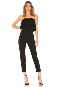 Superdown for Revolve Reina Ruffle Jumpsuit in Black Size S *NEW w/ Tag* - Picture 1 of 3