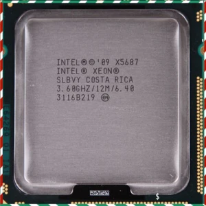 Xeon X5687 3.6 GHz Lot of 2 Intel 12 MB Quad-Core Socket 1366 CPU Processor - Picture 1 of 3
