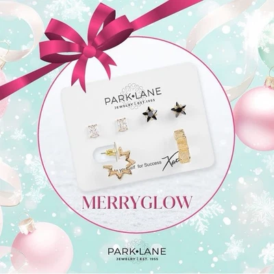 Park Lane Merryglow - Juego de 3 pares de aretes tipo poste estrella y aro al por menor $106 Foto 1 de 4