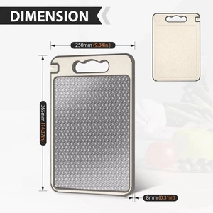 Titanium Double-Sided Cutting Boards Titanium Chopping Board For Kitchen Camping - Picture 1 of 13