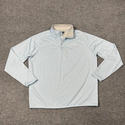 Suéter Peter Millar Para Hombres Grande Azul Claro Cuarto Cremallera Pullover Nextera Energy Foto 1 de 4