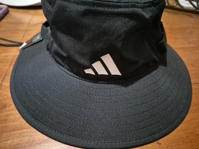 Adidas Unisex Victory Bucket Hat Drawstring UPF 50+ Black One Size  - Image 1 of 4
