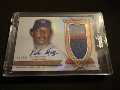Pedro Martinez 2024 Topps Dynasty #DAP-PM3 Dynastic Data Patch Auto #04/10 - Image 1 of 2