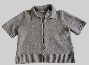 Cárdigan tejido beige para mujer Abercrombie & Fitch talla XL Ss - Imagen 1 de 3