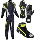 OMP Go Kart Racing Suit, Boots, Gloves set CIK/FIA Level 2 Approved.