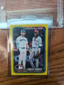 2024 Topps Update YELLOW Toolsy Tandem Elly De La Cruz Julio Rodriguez #US238 RC - Picture 1 of 2
