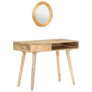 Dressing Table Natural Mango Wood Solid Mango Wood Medium vidaXL - Picture 1 of 11