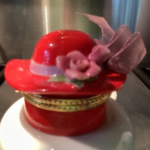 Red Hat Society Trinket Box BY COSMO MNIB - Picture 1 of 7