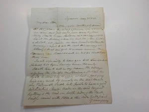 Carta Antigua 1848 Siracusa Nueva York Correspondencia Historia Estados Unidos De Colección  - Imagen 1 de 2