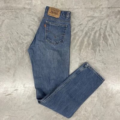 Pantalones de mezclilla vintage Levi's 505 con lengüeta naranja para hombre hechos en EE. UU. 30x32 Foto 1 de 4