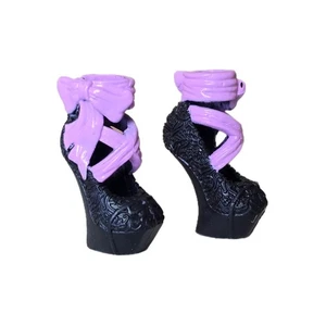 Ever After High Doll Duchess Swan 1st Chapter Shoes Black Purple Pink Heels - Picture 1 of 7