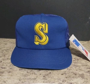 Vintage 80s Seattle Mariners Sports Specialties Snap Back Hat NWT - Picture 1 of 8