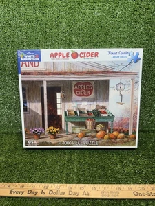 NUOVO Puzzle Sidro di Mele Montagna Bianca 1000 Pezzi Raccolta Autunno Autunno Halloween - Foto 1 di 3