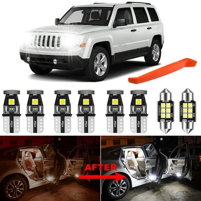 LED Interior Light Kit for Jeep Patriot 2007-2017 White Dome Light Bulbs Upgrade Foto 1 de 4