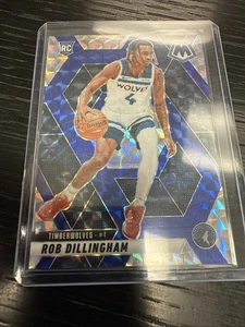 2024-25 Panini Mosaic NBA Debut Rob Dillingham Blue Mosaic Prizm /45! RC! - Bild 1 von 3