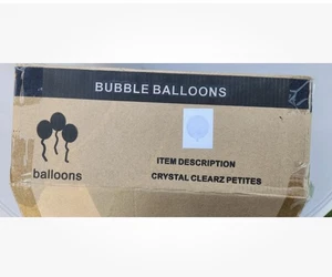 200 Luftpolsterballons 12" Klar Transparent Kunststoff Bobo Crystal Clearz - Bild 1 von 5