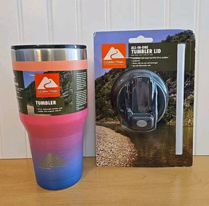 New 32 Oz Ozark Trail Double Wall Vacuum sealed Stainless Steel Tumbler + Lid - Picture 1 of 11