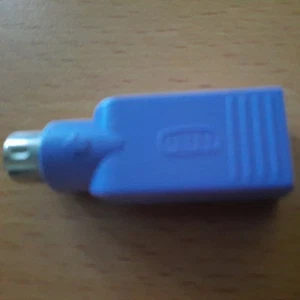 USB FEMALE TO PS2 PS/2 MALE ADAPTOR CONVERTER ADAPTER PC LAPTOP MOUSE KEYBOARD - Picture 1 of 4