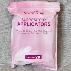 20 x Disposable Vaginal Suppository Applicators Individually Wrapped 00 Capsules - Picture 1 of 2