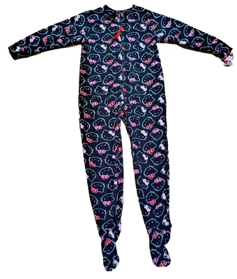 Pijama de mujer HELLO KITTY con patas de lana de una pieza PJ Sanrio MEDIANO NUEVO CON ETIQUETAS Foto 1 de 4