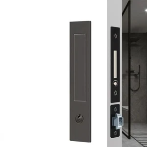 Pocket Door Handle with Heavy Duty Locking Mechanism for Sliding Applications - Picture 1 of 24