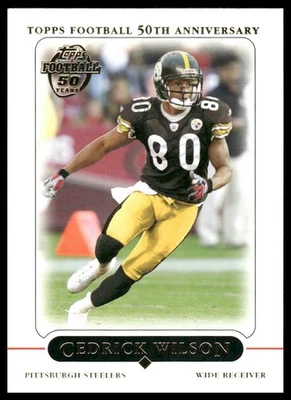 2005 Topps #110 Cedrick Wilson Pittsburgh Steelers - Image 1 of 2