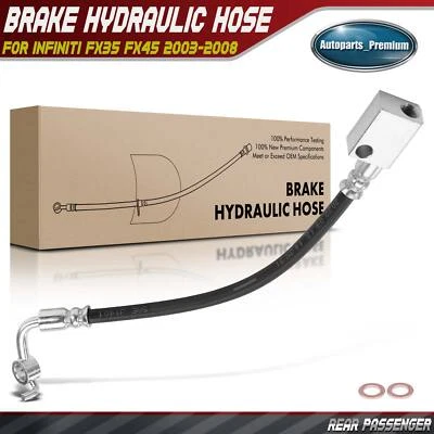 Nueva manguera hidráulica de freno trasero derecho pasajero para Infiniti FX35 FX45 2003-2008 Foto 1 de 4