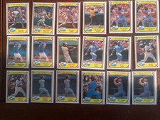 1984 drake bakeries baseball cards 1-33 you pick complete your set