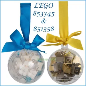Lego Seasonal Baubles White and Blue 851358 AND Gold and Yellow 853345 GET BOTH - Picture 1 of 24