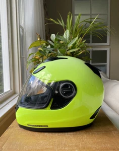 Scorpion EXO-T510 Full Face Motorcycle Helmet Neon Yellow Medium W/ Bag - Picture 1 of 11